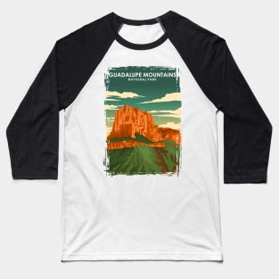 Guadalupe Mountains National Park Travel Poster Baseball T-Shirt